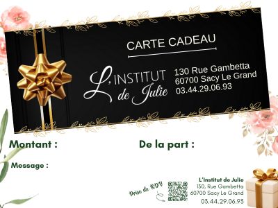 Carte cadeau montant